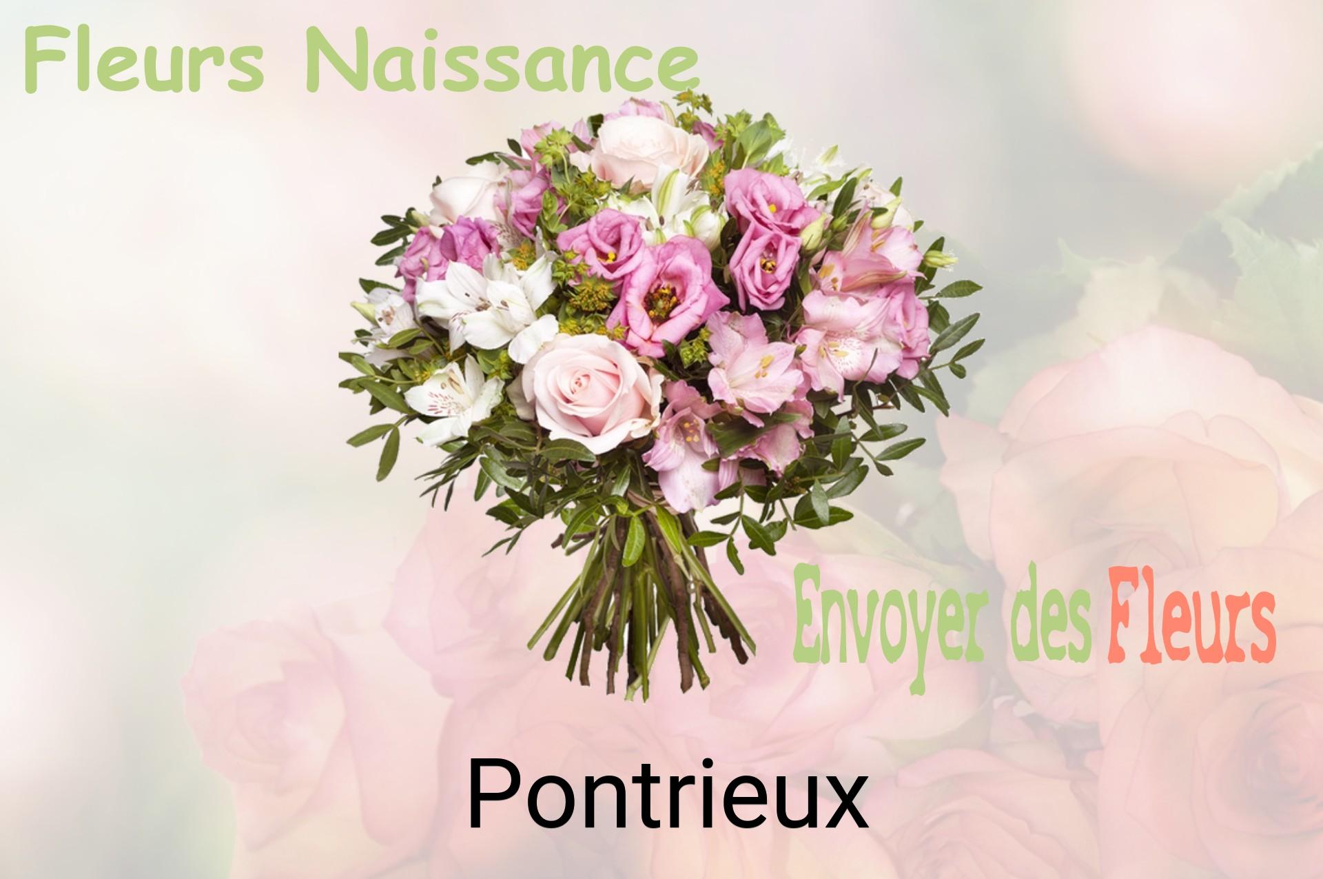Bouquet de fleurs de naissance livré à Pontrieux